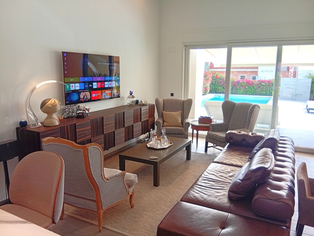 Bright contemporary living space