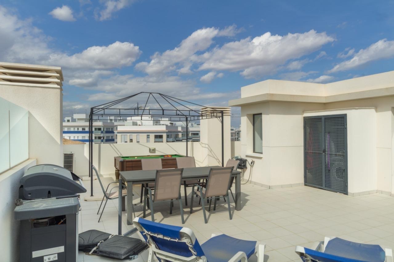 Private rooftop solarium with terrace and panoramic views at Los Dolses